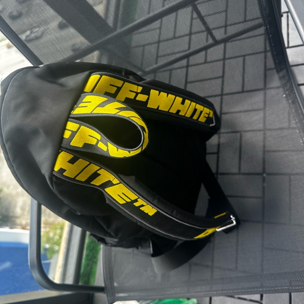 Off-White Black Backpack With White Lettering - image 2